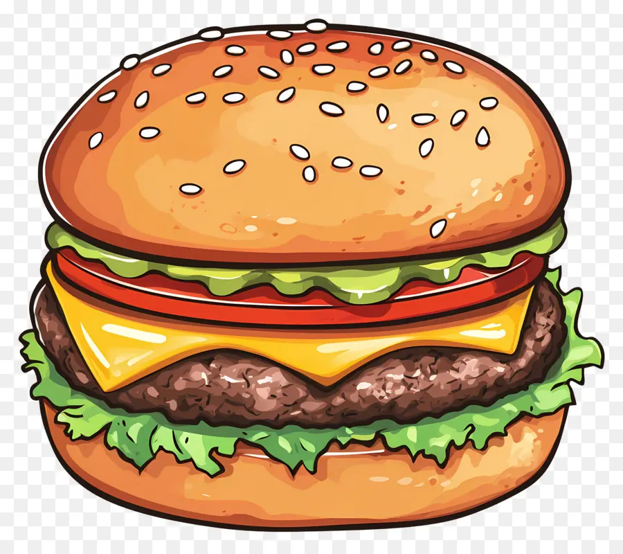 Hamburguesa De Carne，Hamburguesa Con Queso PNG