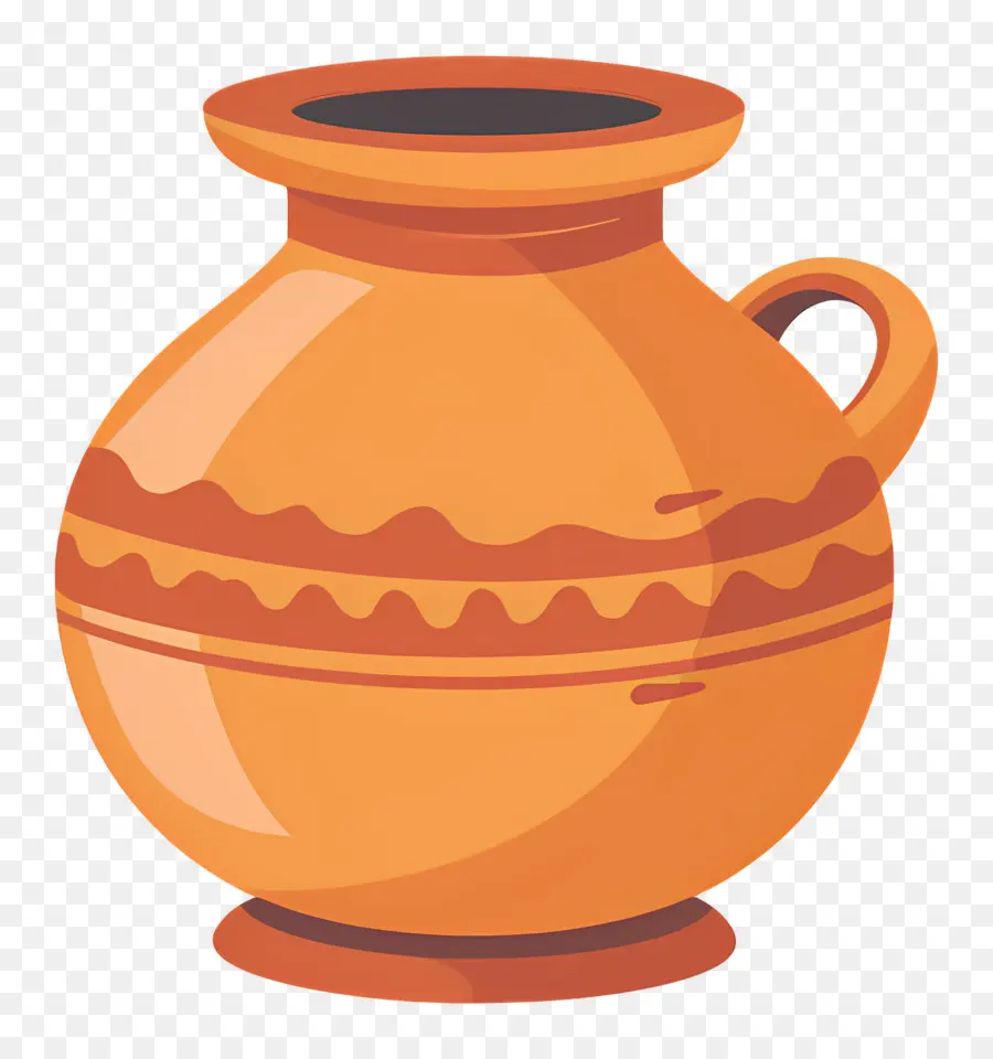 Olla De Barro India，Olla Estampada PNG