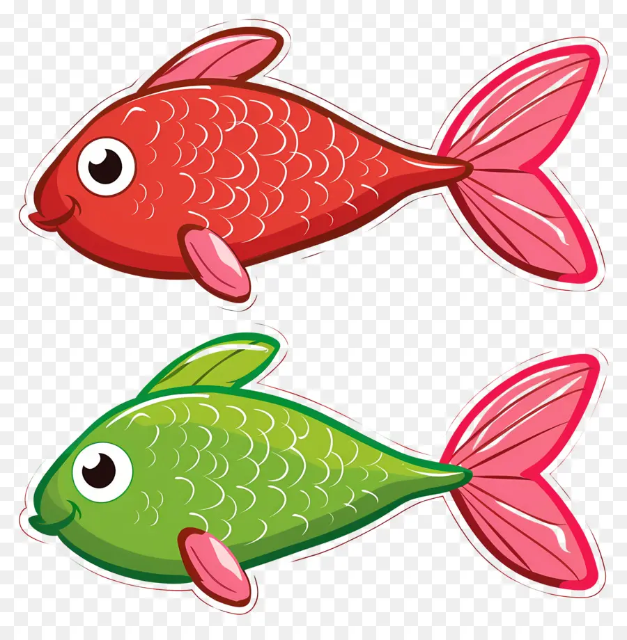 Dibujos Animados De Peces，Peces Coloridos PNG