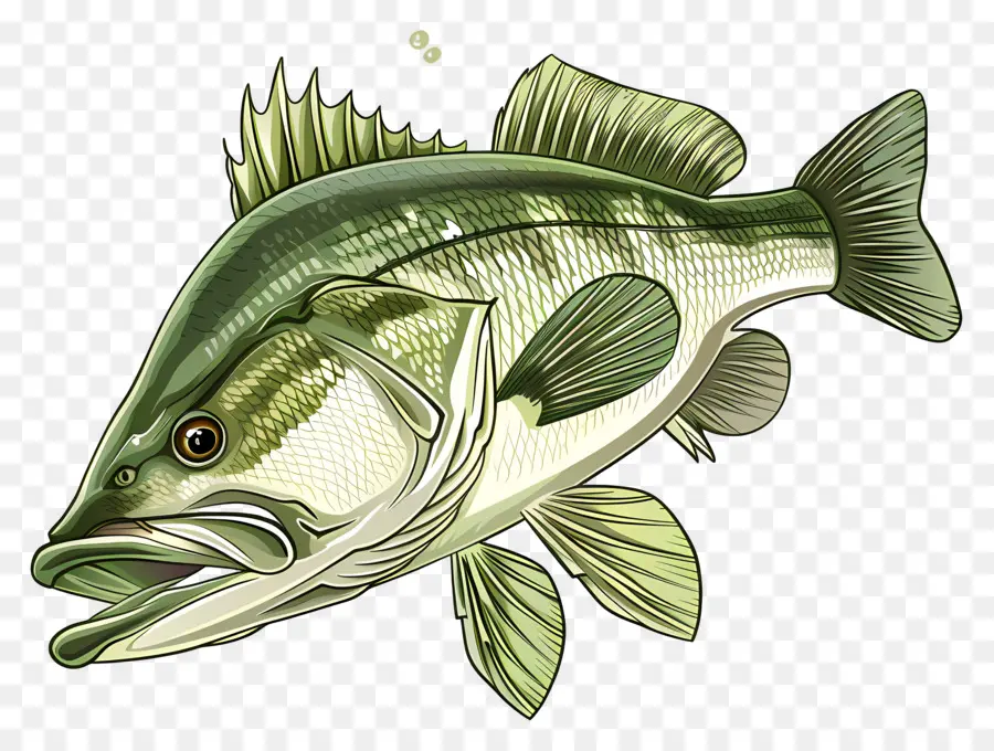 Pez Lubina，Ilustración De Peces PNG