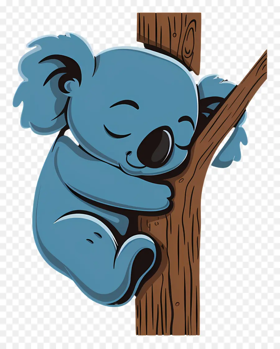 Lindo Koala，Koala Azul PNG