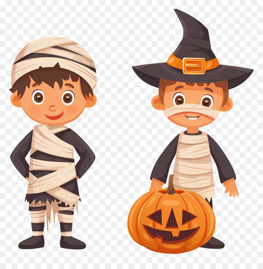 Niños De Halloween，Disfraces De Halloween PNG