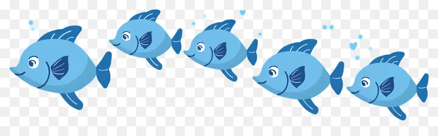 Grupo De Peces，Pescado Azul PNG