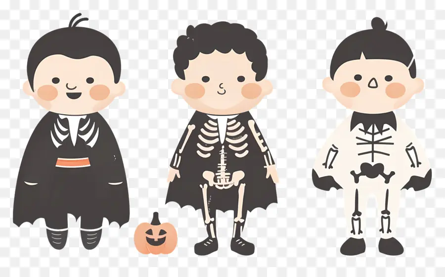 Niños De Halloween，Niños Disfrazados PNG