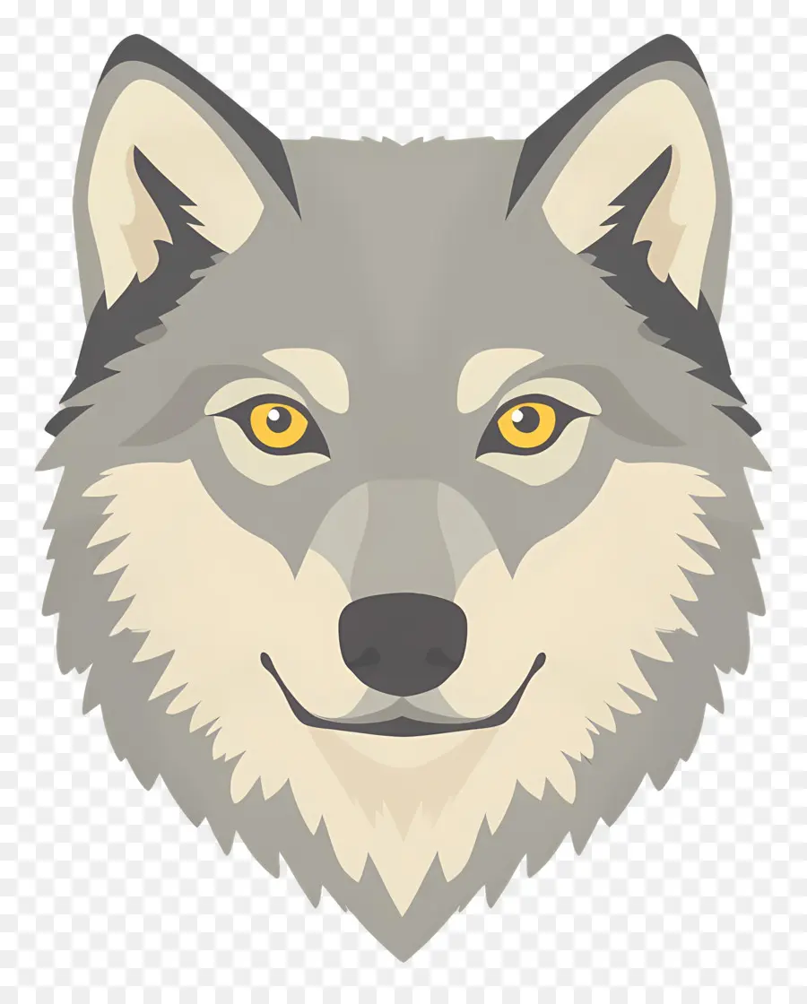 Cabeza De Lobo，Lobo Geométrico PNG