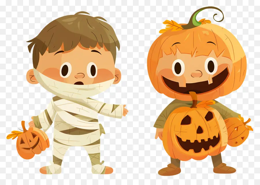 Niños De Halloween，Niños Disfrazados PNG