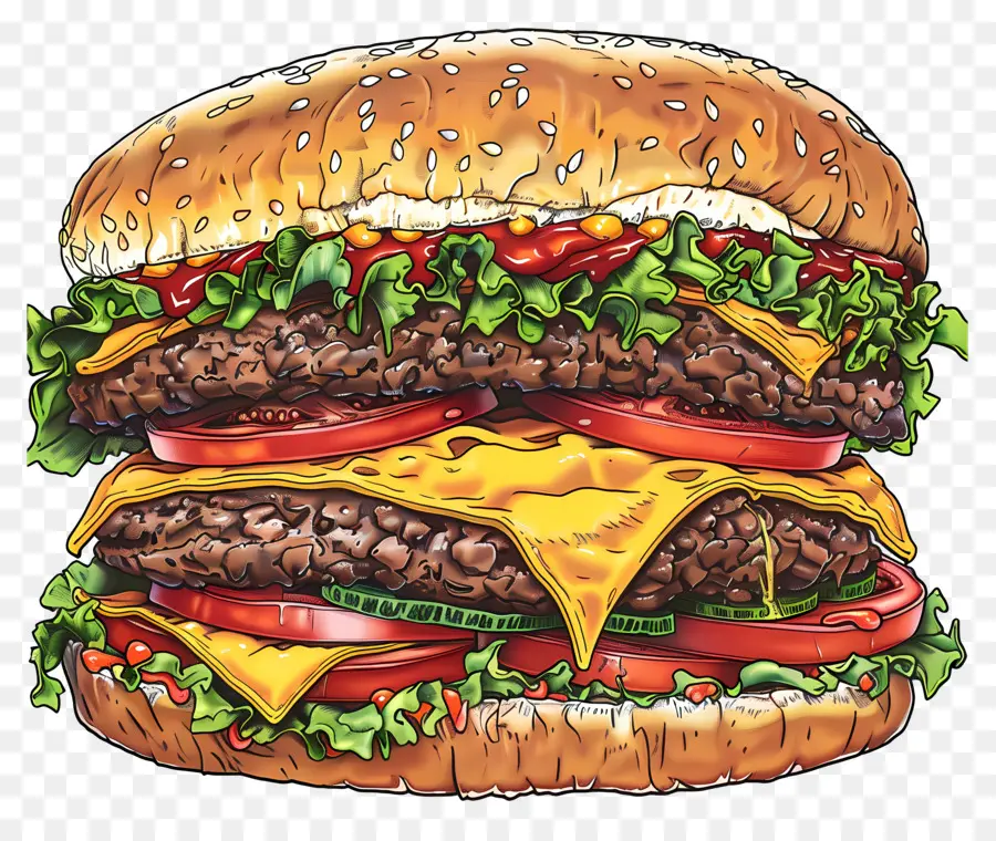 Hamburguesa De Carne，Hamburguesa Con Queso PNG