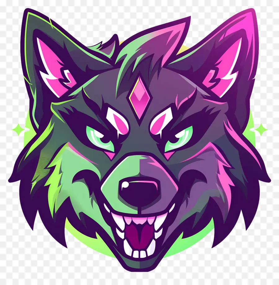 Cabeza De Lobo，Lobo De Dibujos Animados PNG