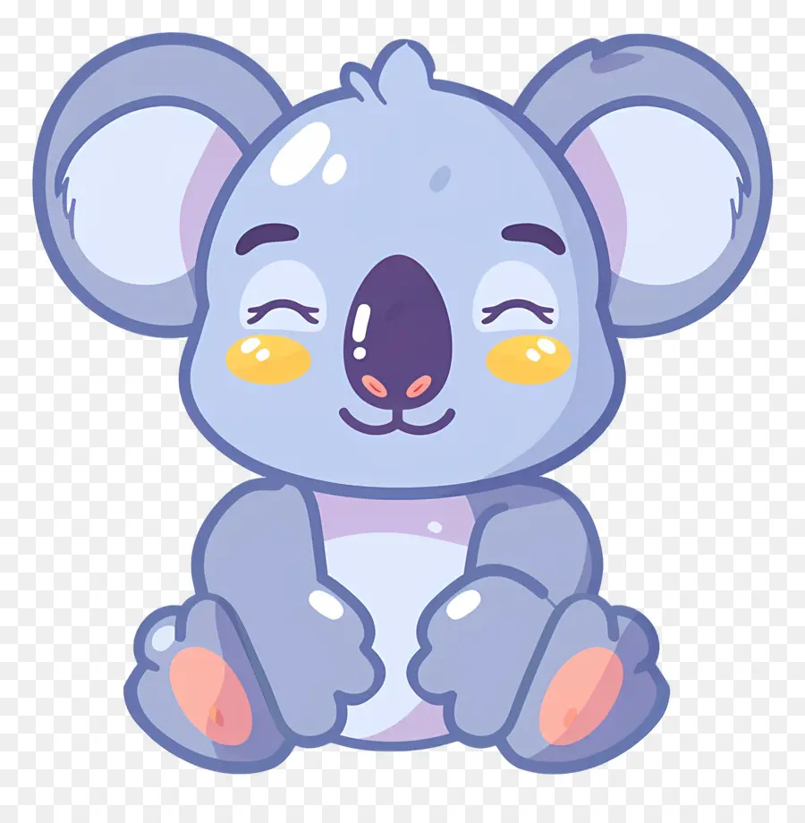 Lindo Koala，Koala Azul PNG