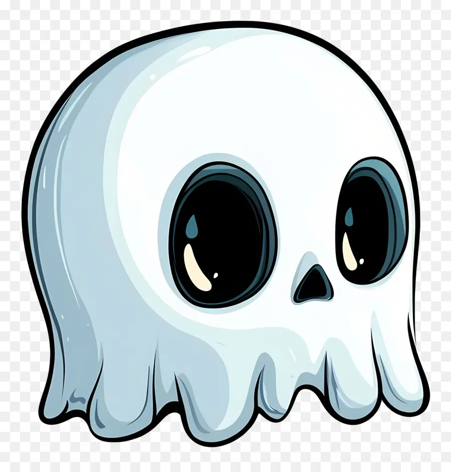 Fantasma De Dibujos Animados，Calavera De Dibujos Animados PNG