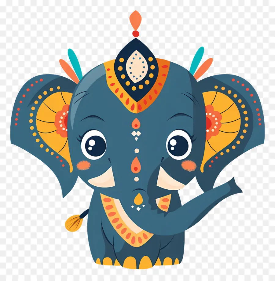 Elefante Indio，Elefante Decorativo PNG