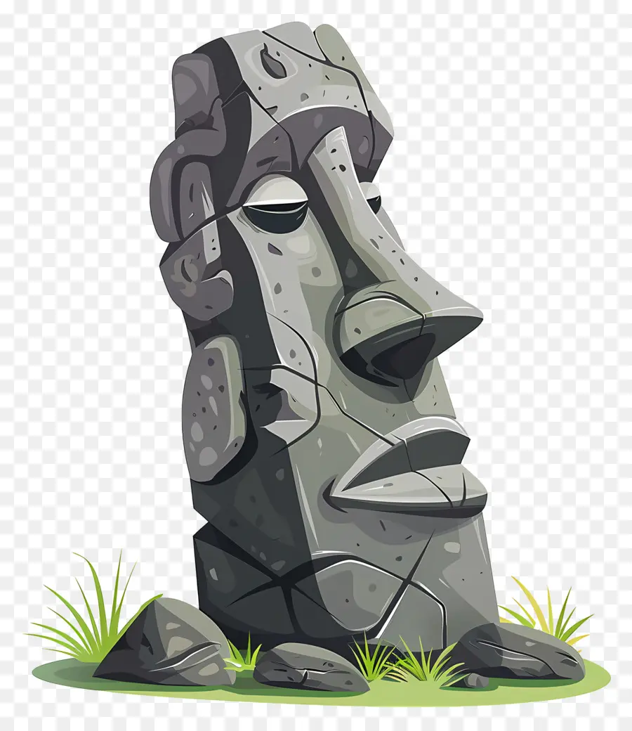 Moái，Estatua De Piedra PNG