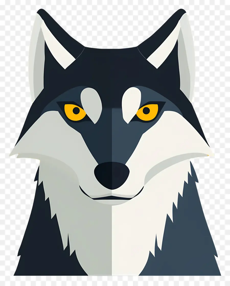 Cabeza De Lobo，Lobo Geométrico PNG