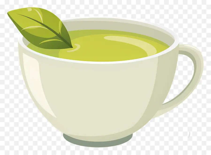 Bebida De Té Verde，Taza De Té Verde PNG