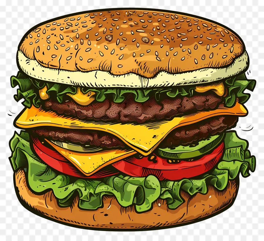 Hamburguesa De Carne，Hamburguesa Con Queso PNG