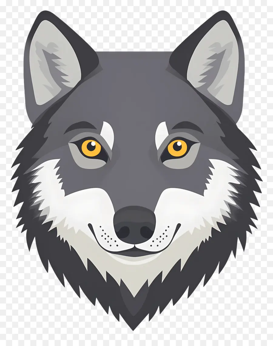 Cabeza De Lobo，Lobo De Dibujos Animados PNG