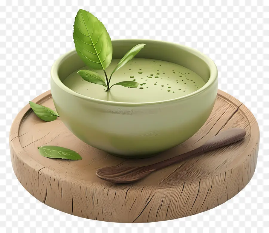 Té Verde Matcha，Tazón De Té Verde PNG