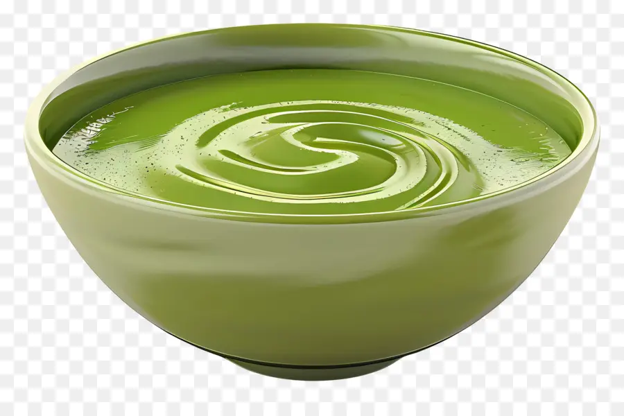 Té Verde Matcha，Cuenco Verde PNG