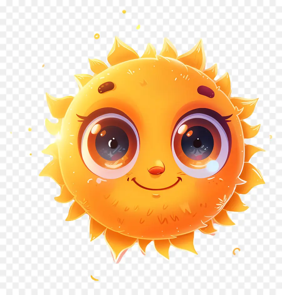 Sol Kawaii，Sol Sonriente PNG