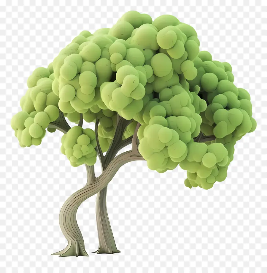 Árbol Animado，árbol Estilizado PNG