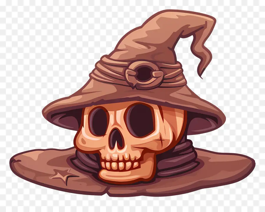 Gorra De Halloween，Calavera Con Sombrero PNG