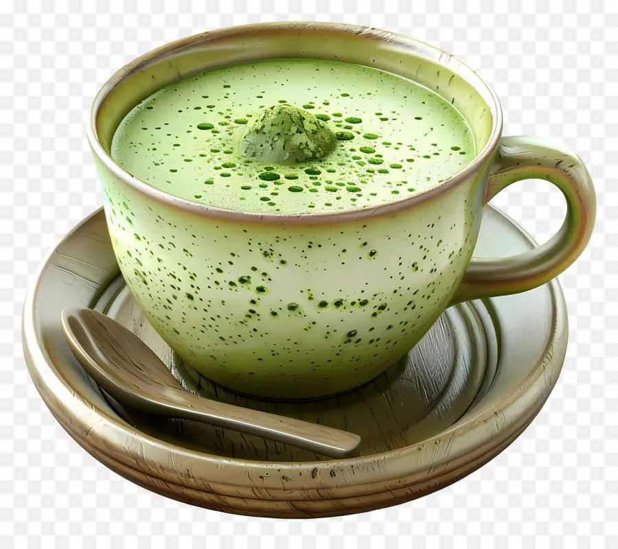 Té Verde Matcha，Taza De Té Verde PNG