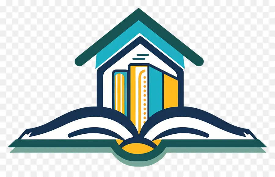 Logotipo Del Libro，Libro Y Casa PNG