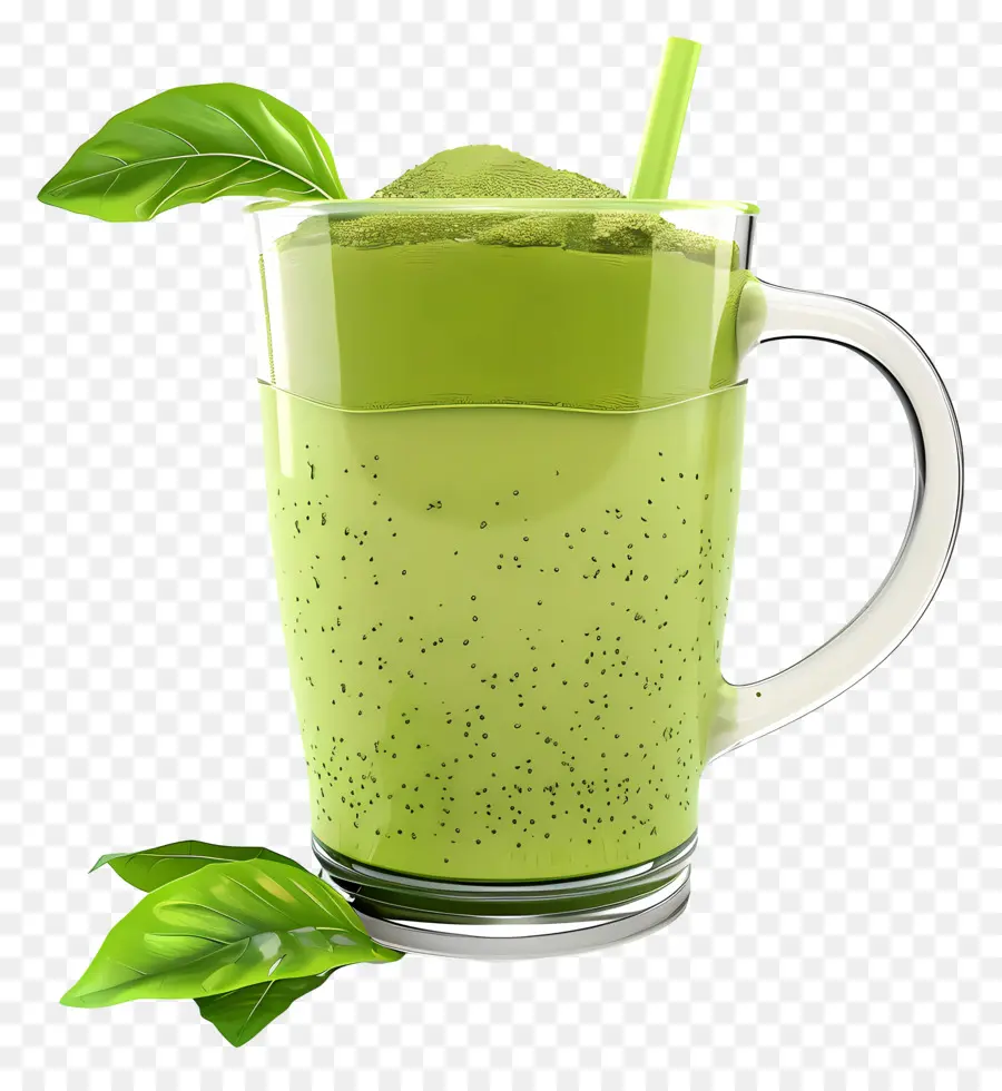 Té Verde Matcha，Batido Verde PNG