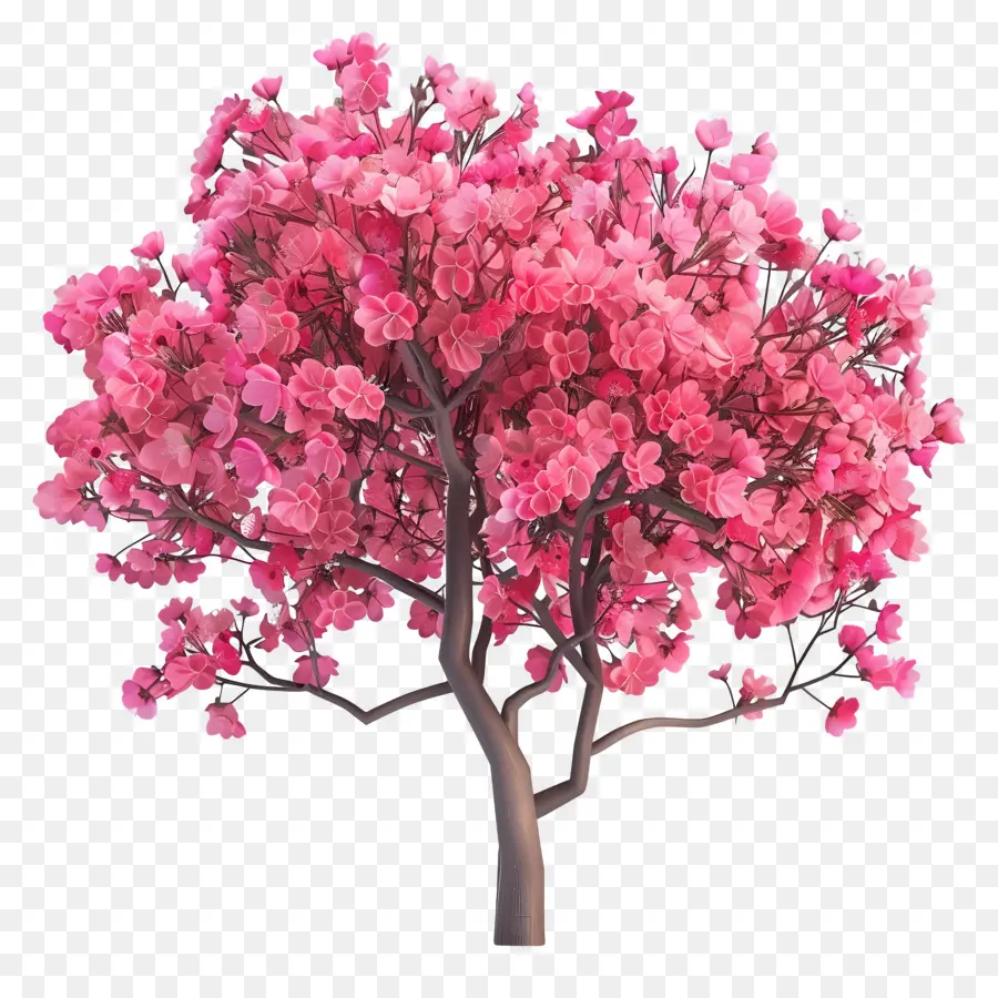 Árbol Animado，árbol Rosa PNG