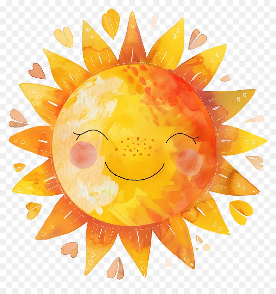 Sol Kawaii，Sol Sonriente PNG