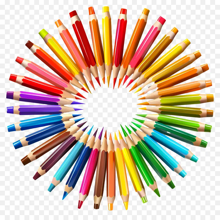 Lápices De Colores，Dibujo PNG