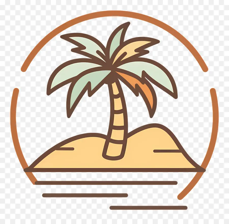 Logotipo De Playa，Escena De Playa PNG