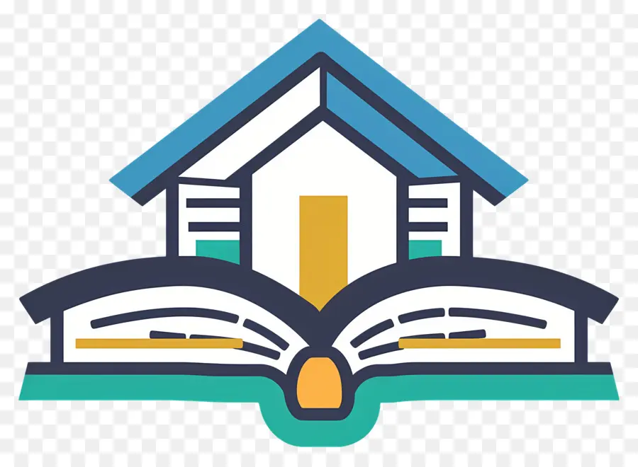 Logotipo Del Libro，Libro Y Casa PNG