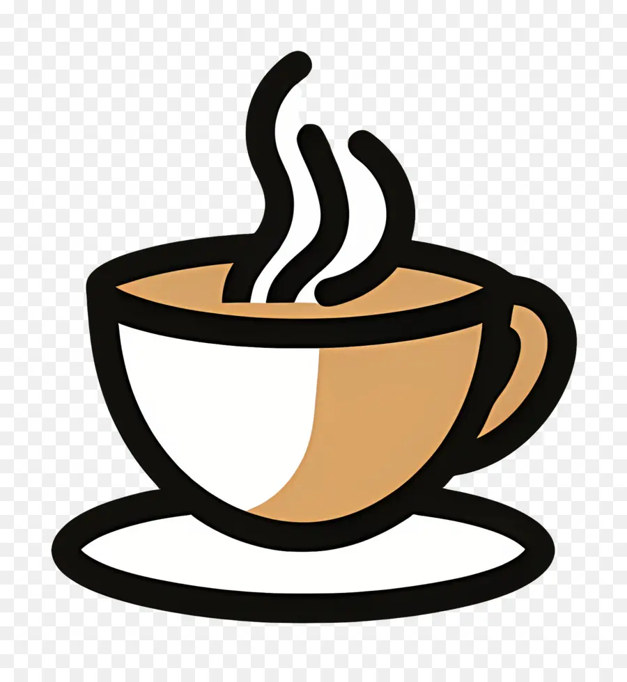 Logotipo De Café，Taza Amarilla PNG