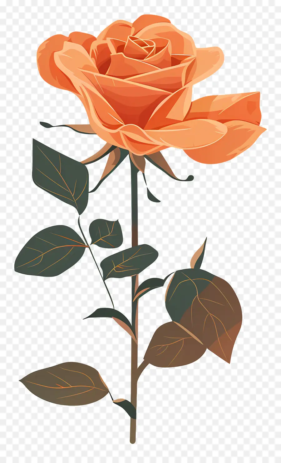 Rosa única，Rosa PNG