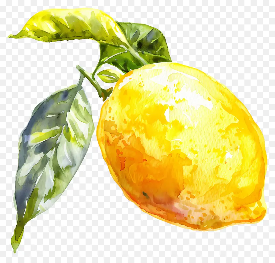 Limón Acuarela，Solo Limon PNG