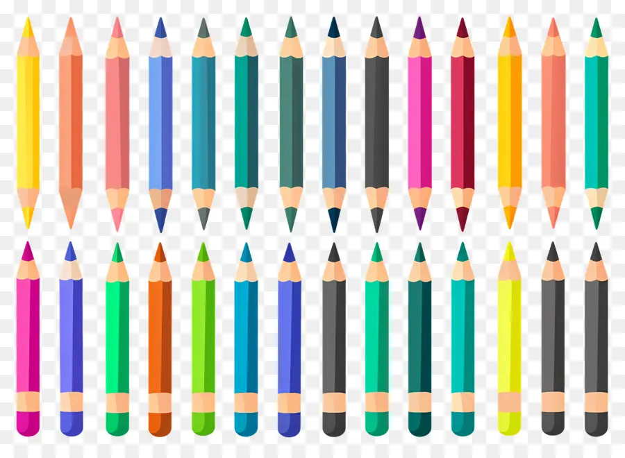 Lápices De Colores，Dibujo PNG