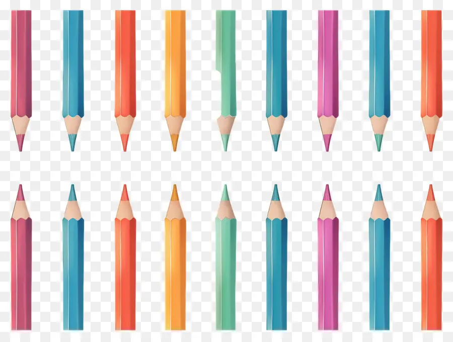 Lápices De Colores，Dibujo PNG