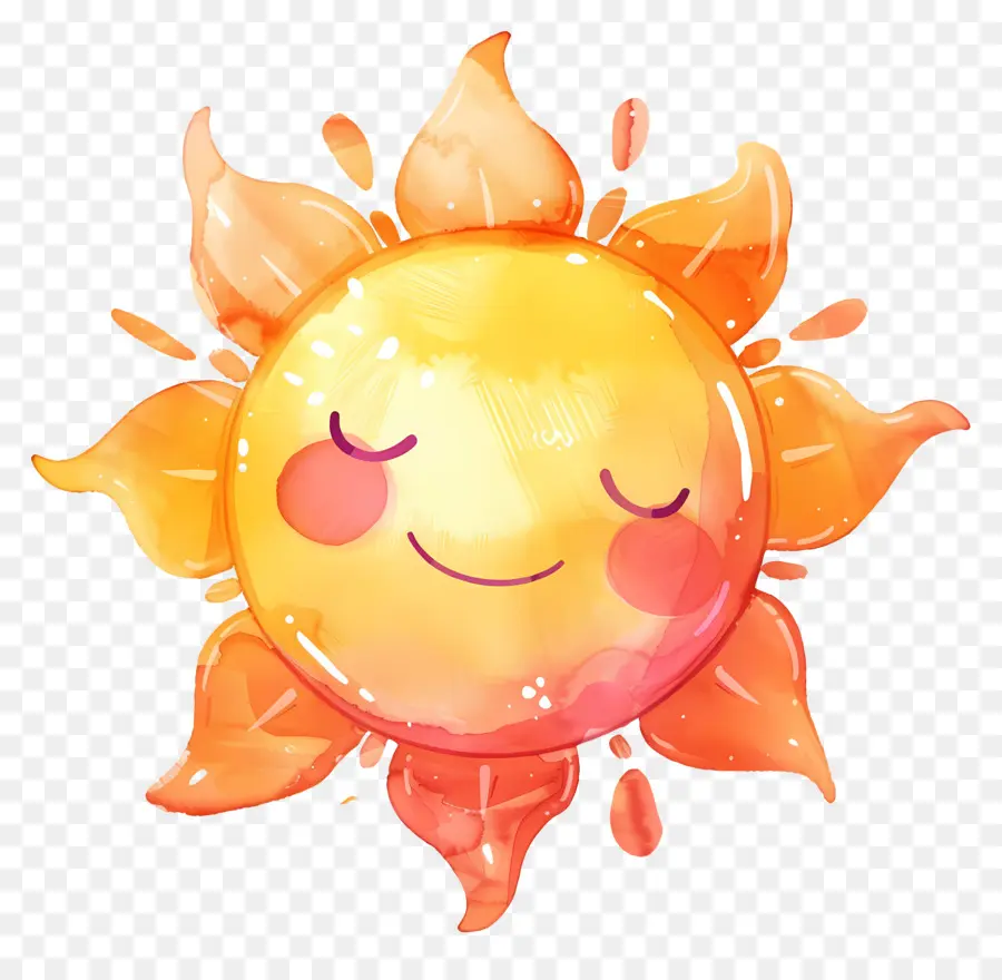 Sol Kawaii，Sol Sonriente PNG