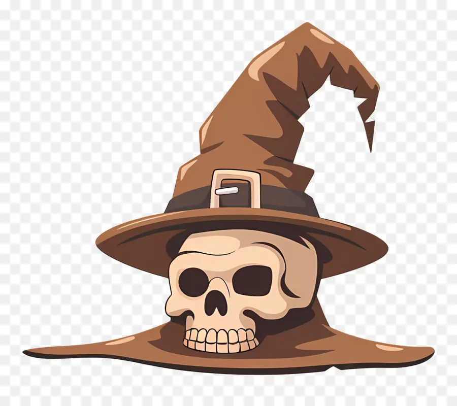 Gorra De Halloween，Calavera Con Sombrero PNG