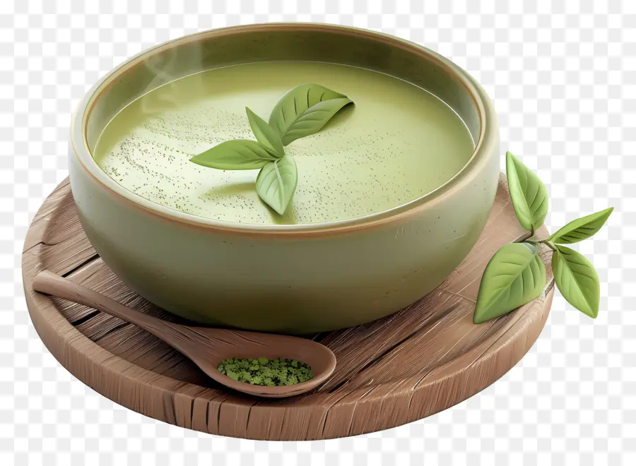 Té Verde Matcha，Tazón De Té Verde PNG