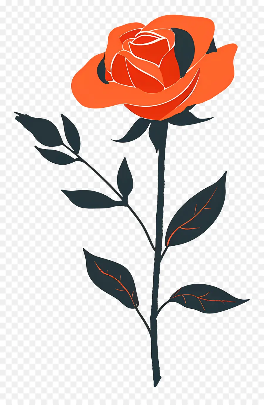 Rosa única，Rosa PNG