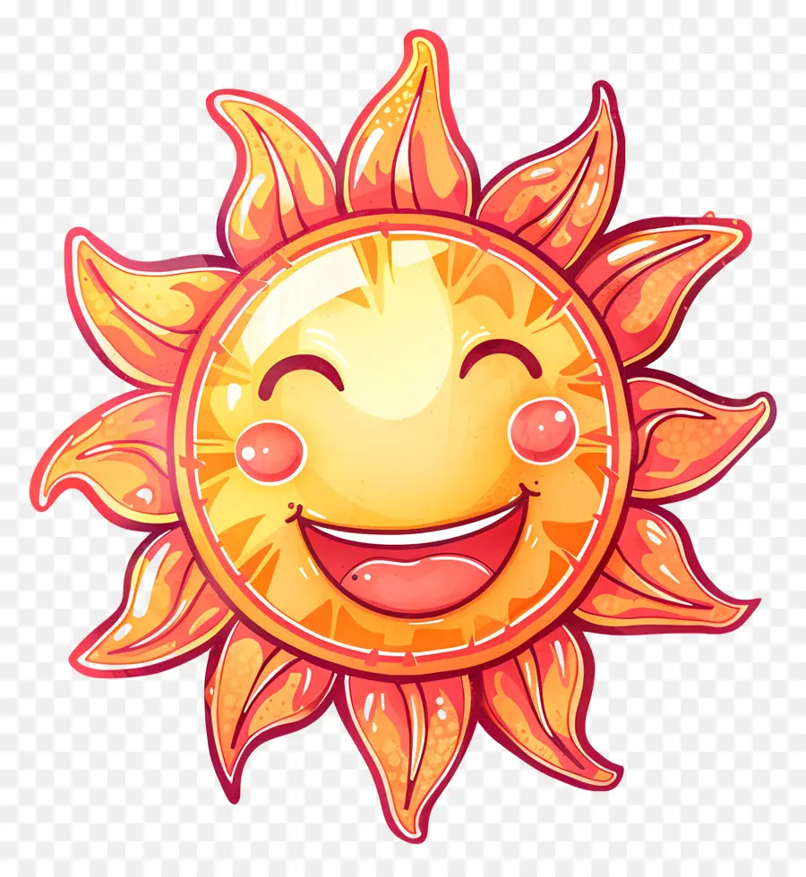 Sol Kawaii，Sol Sonriente PNG