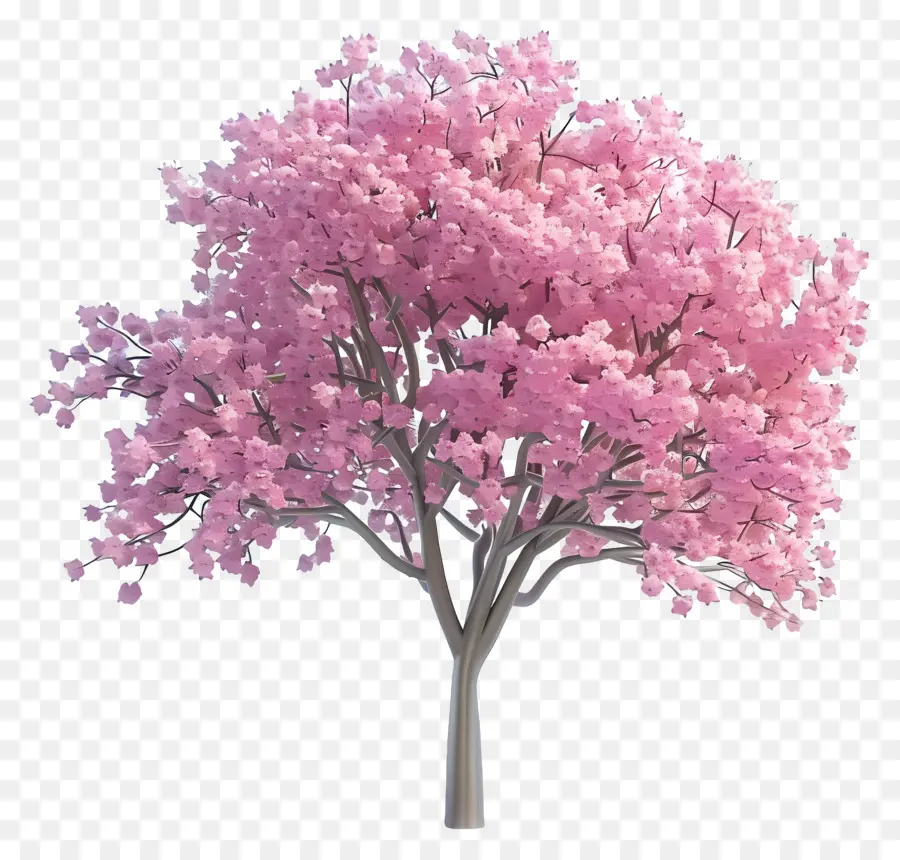 Árbol Animado，árbol Rosa PNG