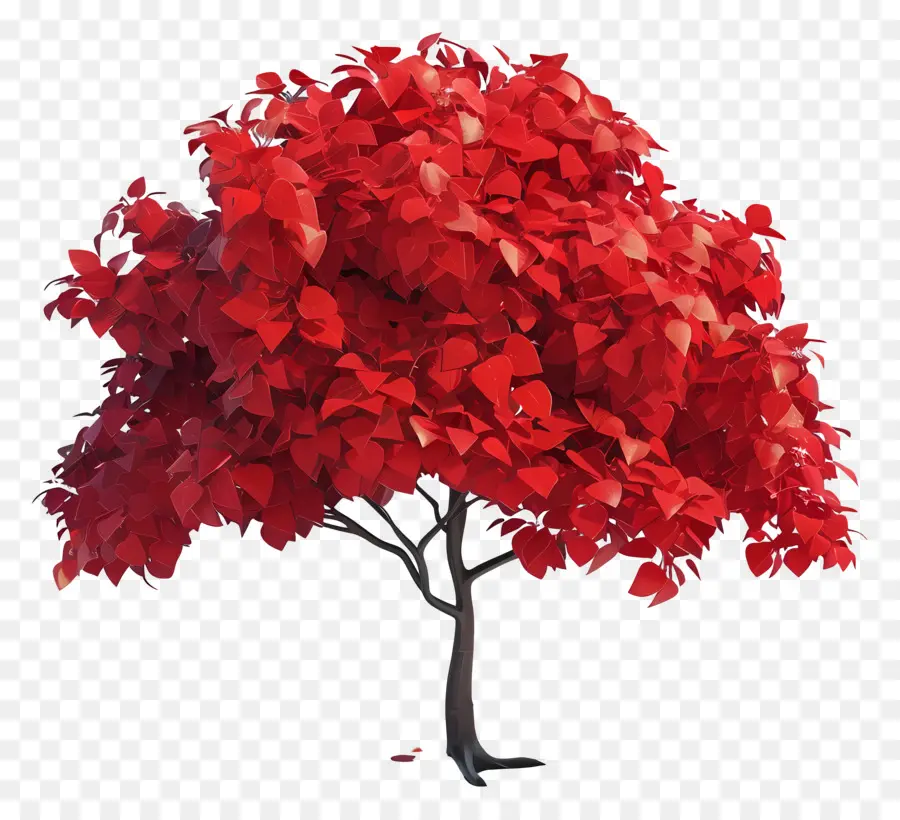 Árbol Animado，Arce Rojo PNG