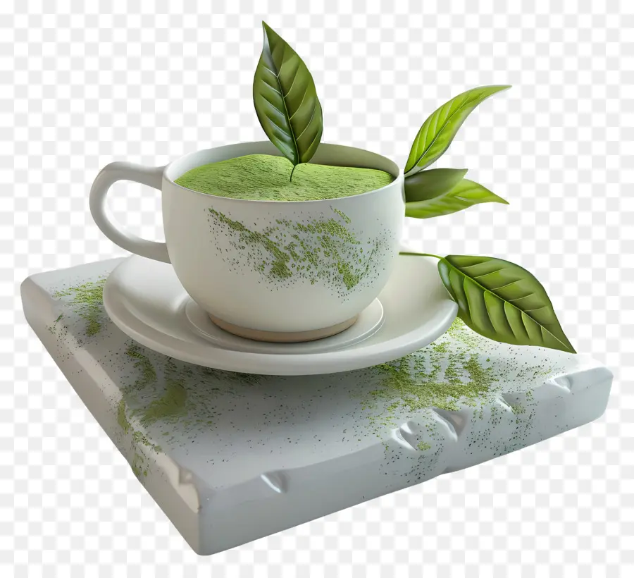 Té Verde Matcha，Taza De Té Verde PNG