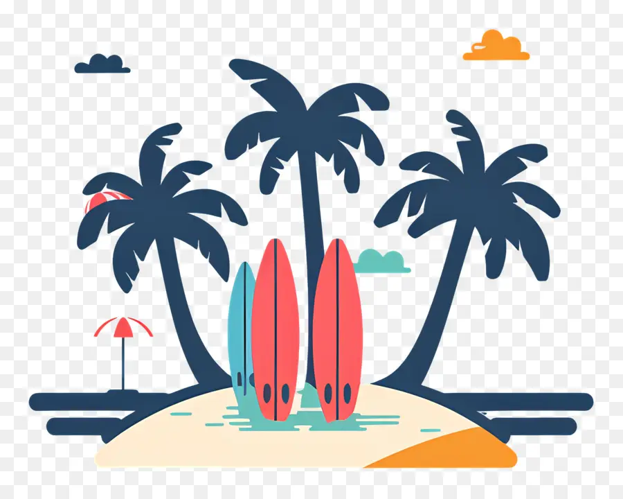 Logotipo De La Playa，Tablas De Surf PNG