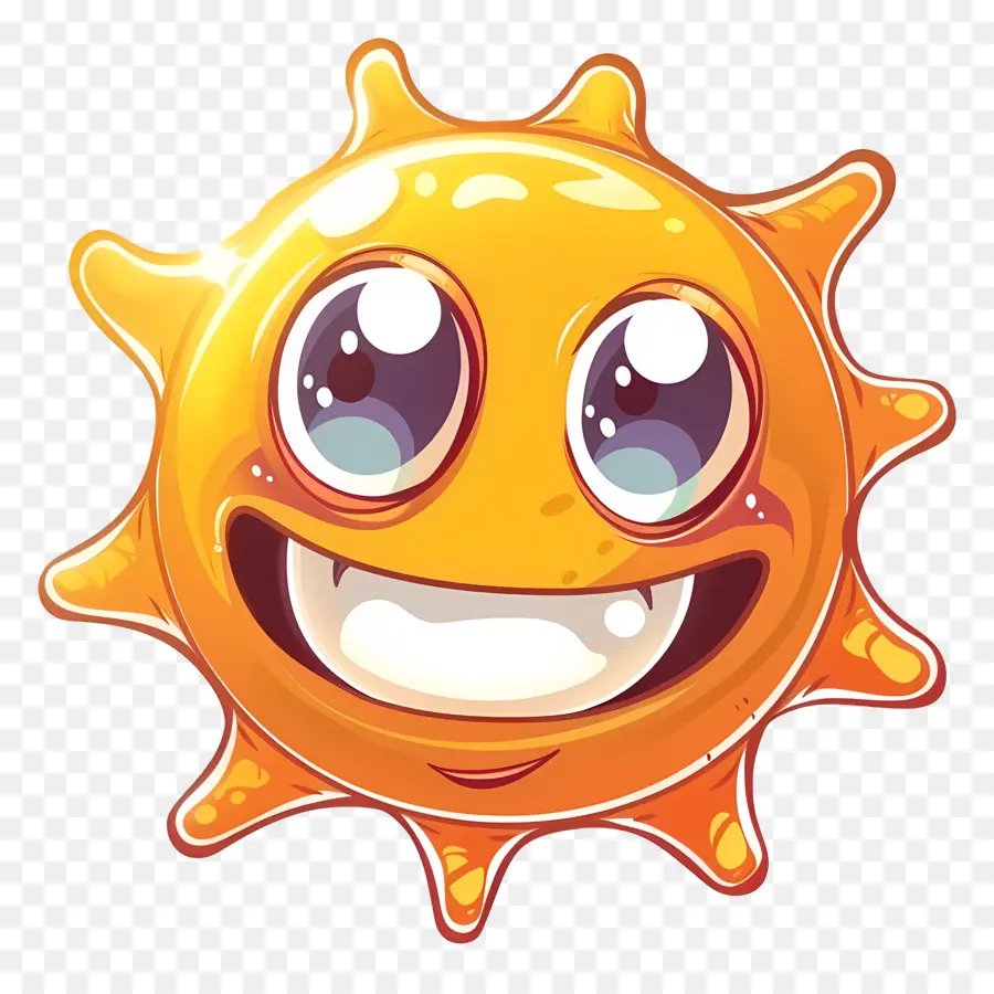 Sol Kawaii，Sol De Dibujos Animados PNG