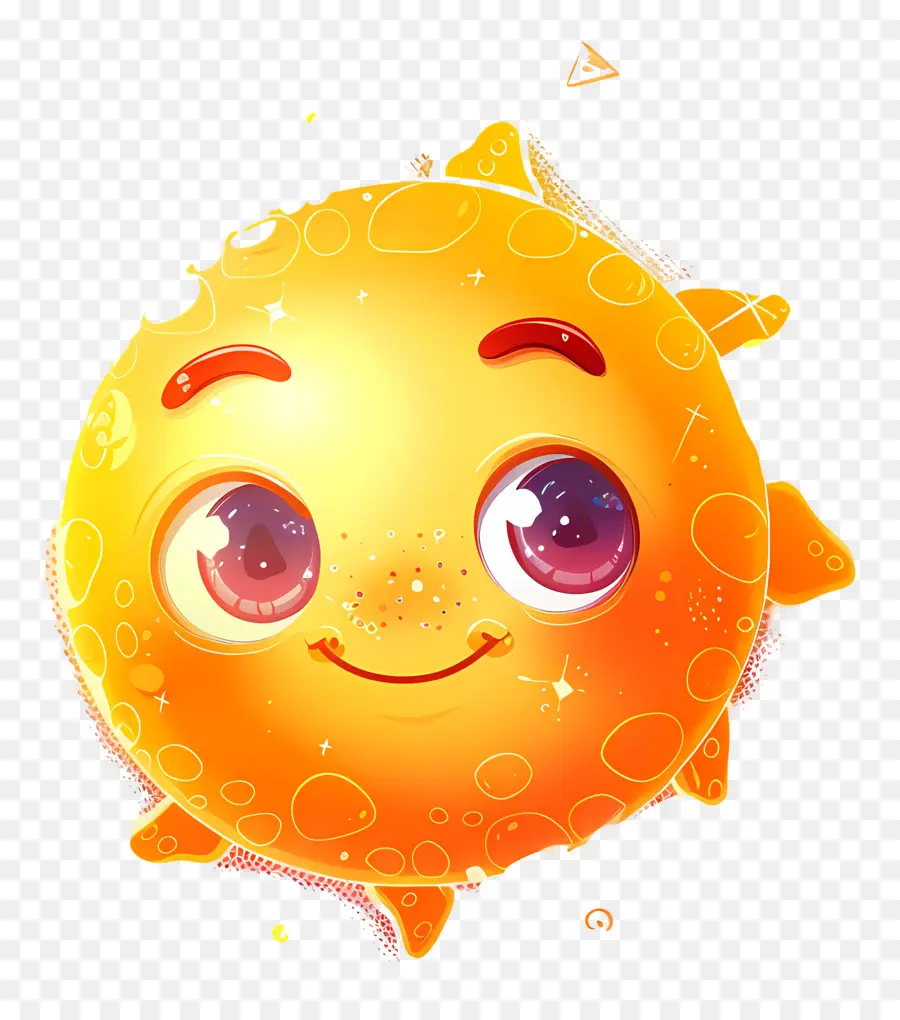 Sol Kawaii，Sol Sonriente PNG