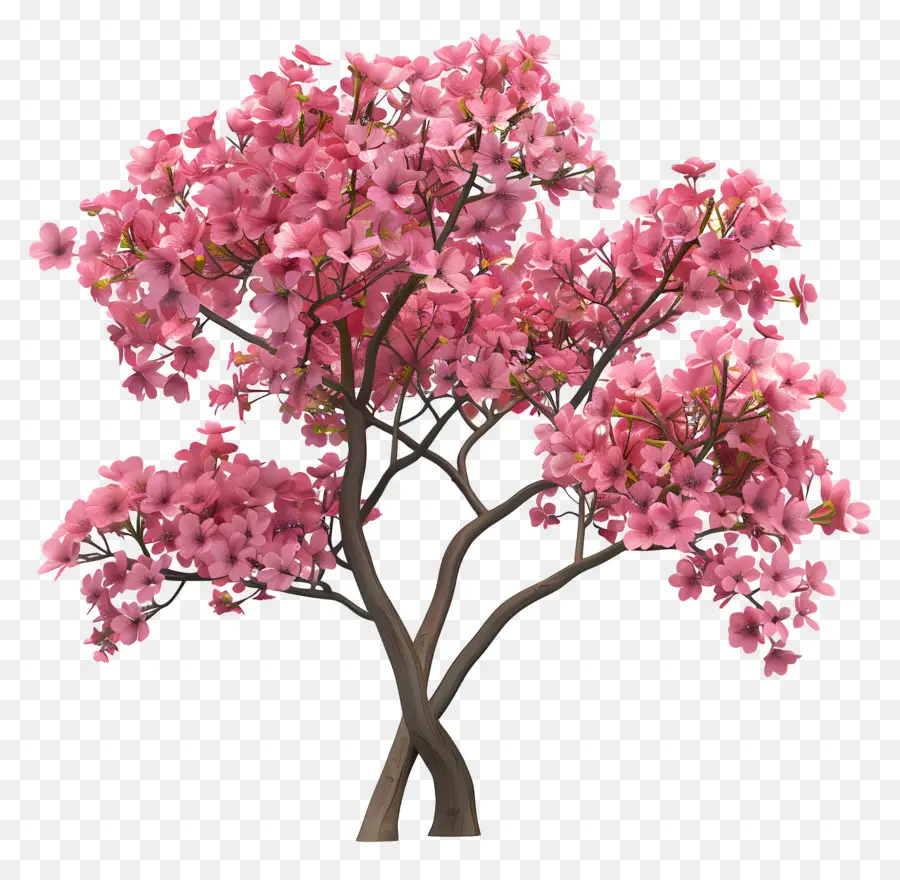 Árbol Animado，árbol Rosa PNG